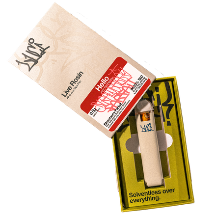 Strawberry Parfait. 0.5g Live Rosin All-In-One Vape Pen